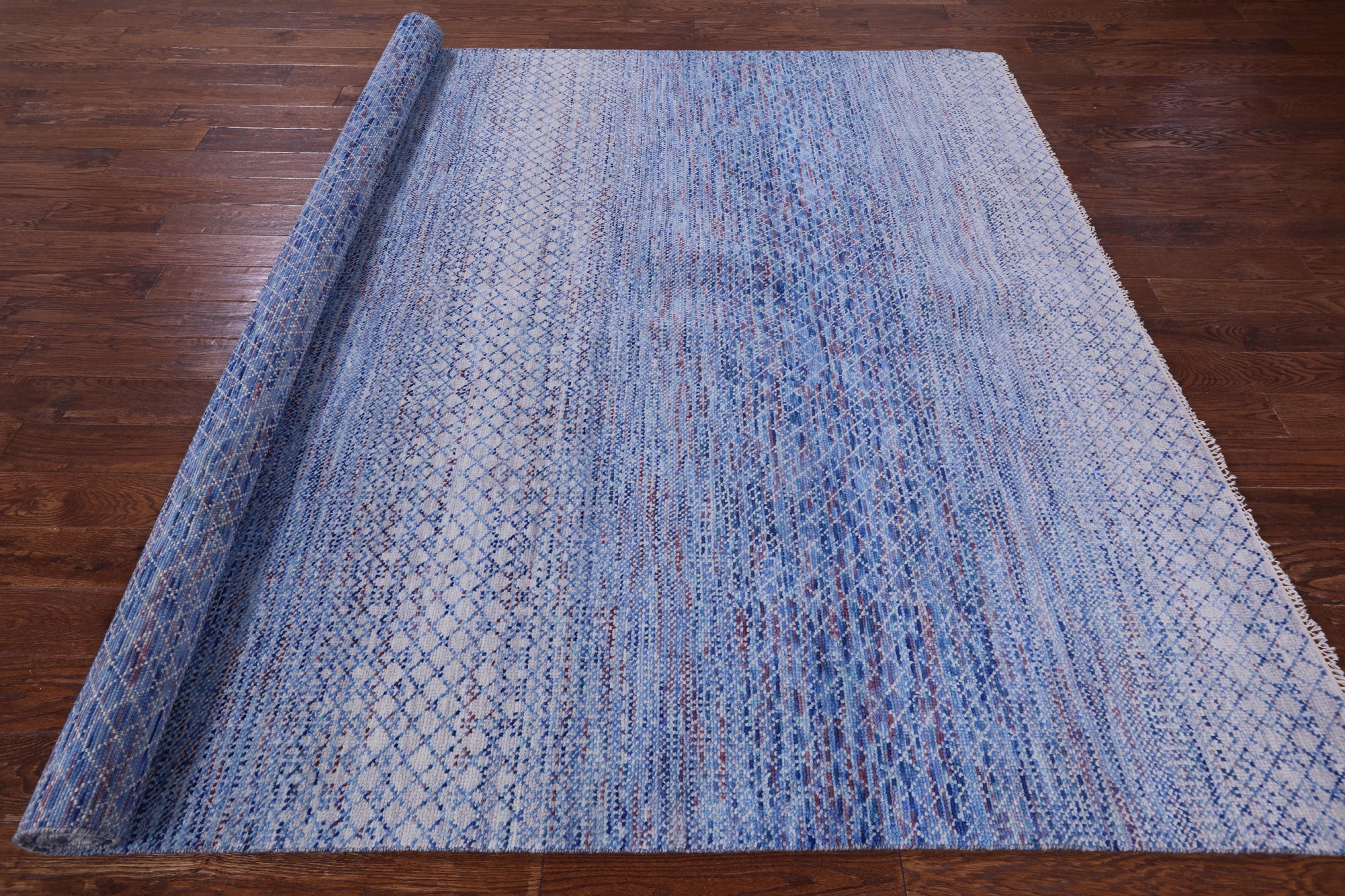 Savannah Grass Hand Knotted Wool Rug - 8' 0" X 10' 0" - Golden Nile