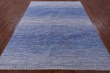 Savannah Grass Hand Knotted Wool Rug - 8' 0" X 10' 0" - Golden Nile
