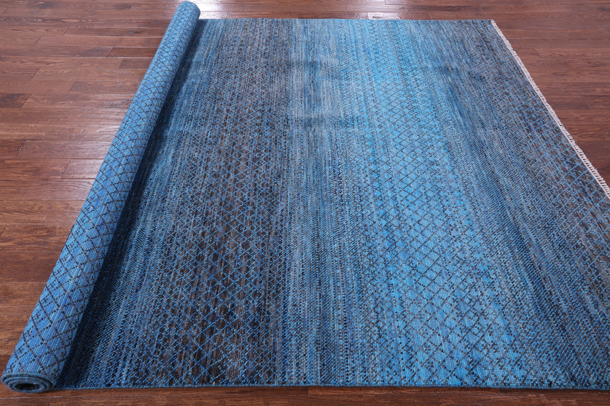 Savannah Grass Hand Knotted Wool Rug - 7' 11" X 10' 4" - Golden Nile