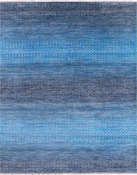 Savannah Grass Hand Knotted Wool Rug - 7' 11" X 10' 4" - Golden Nile