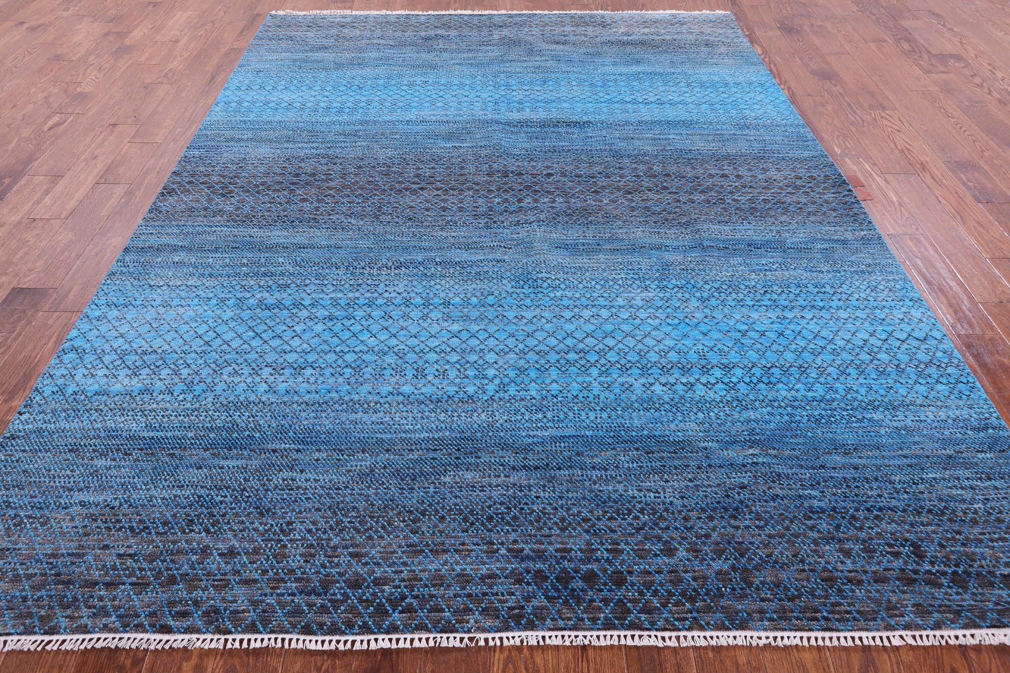 Savannah Grass Hand Knotted Wool Rug - 7' 11" X 10' 4" - Golden Nile