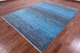 Savannah Grass Hand Knotted Wool Rug - 7' 11" X 10' 4" - Golden Nile