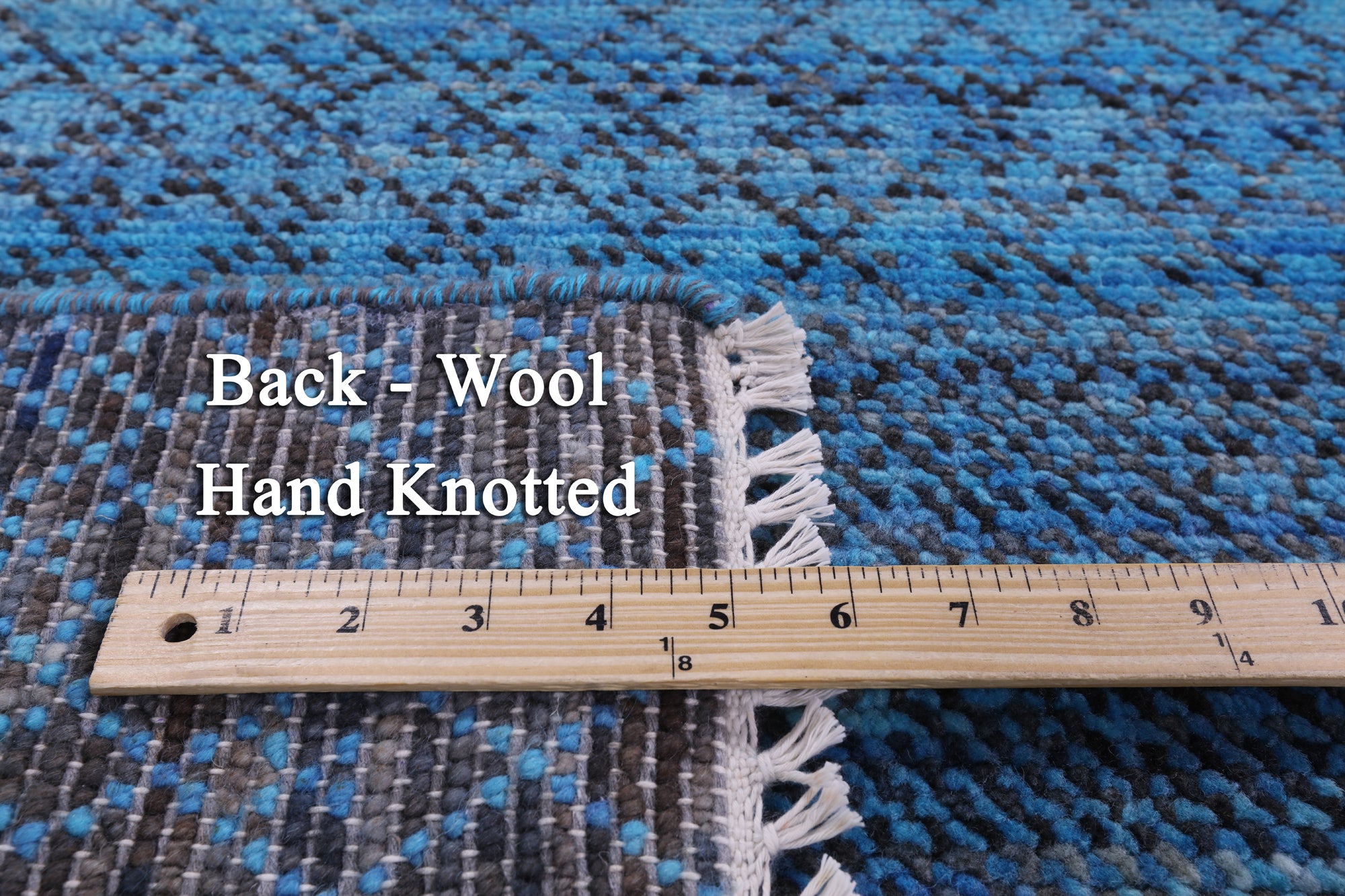 Savannah Grass Hand Knotted Wool Rug - 7' 11" X 10' 4" - Golden Nile