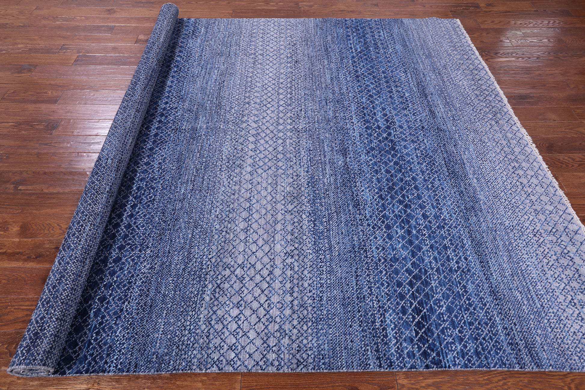 Savannah Grass Hand Knotted Wool Rug - 7' 11" X 10' 1" - Golden Nile