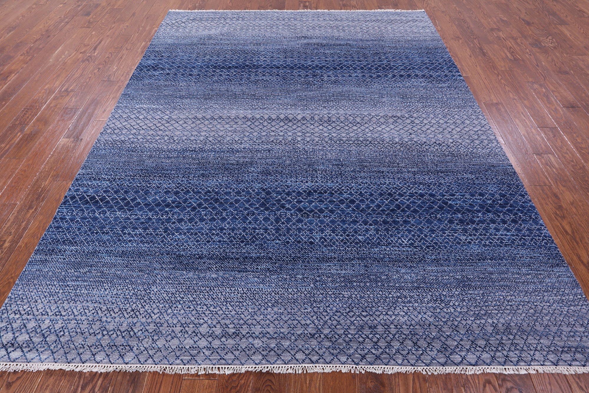 Savannah Grass Hand Knotted Wool Rug - 7' 11" X 10' 1" - Golden Nile