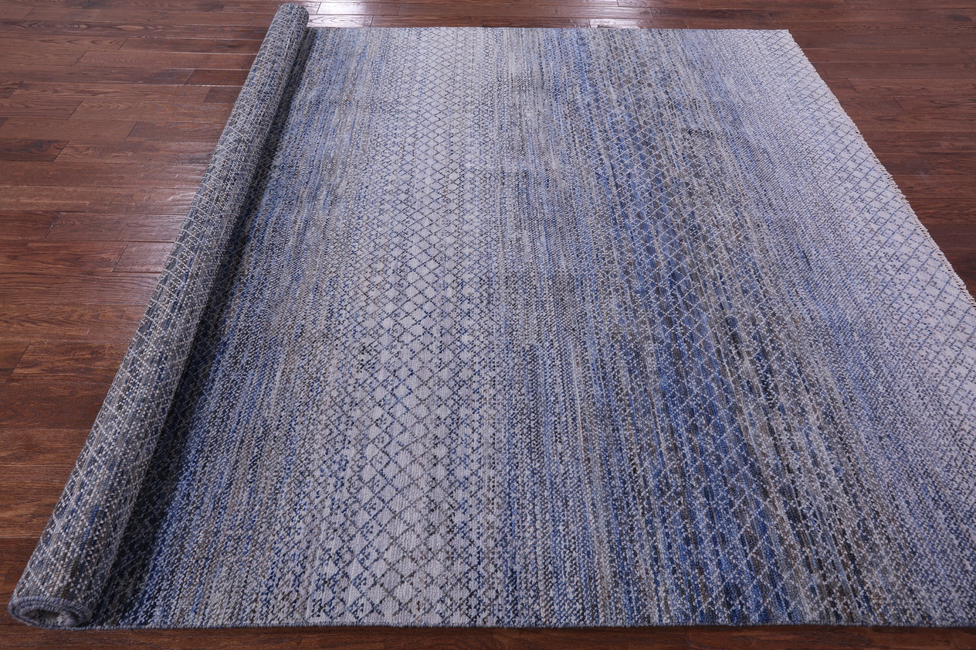 Savannah Grass Handmade Wool Rug - 8' 1" X 10' 0" - Golden Nile