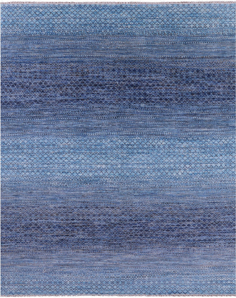 Savannah Grass Hand Knotted Wool Rug - 8' 0" X 10' 5" - Golden Nile