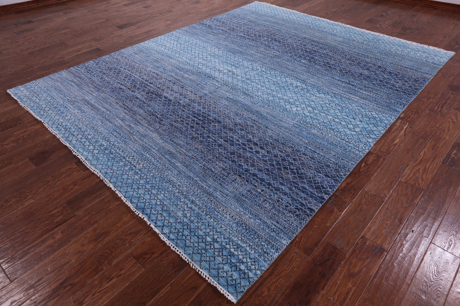 Savannah Grass Hand Knotted Wool Rug - 8' 0" X 10' 5" - Golden Nile