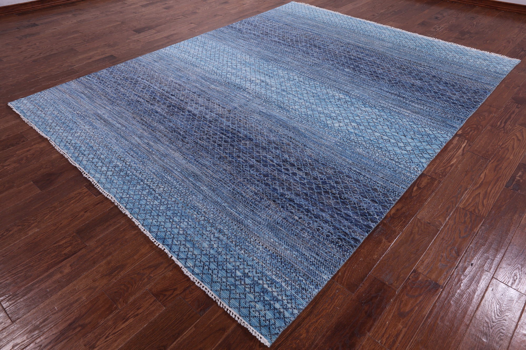 Savannah Grass Hand Knotted Wool Rug - 8' 0" X 10' 5" - Golden Nile