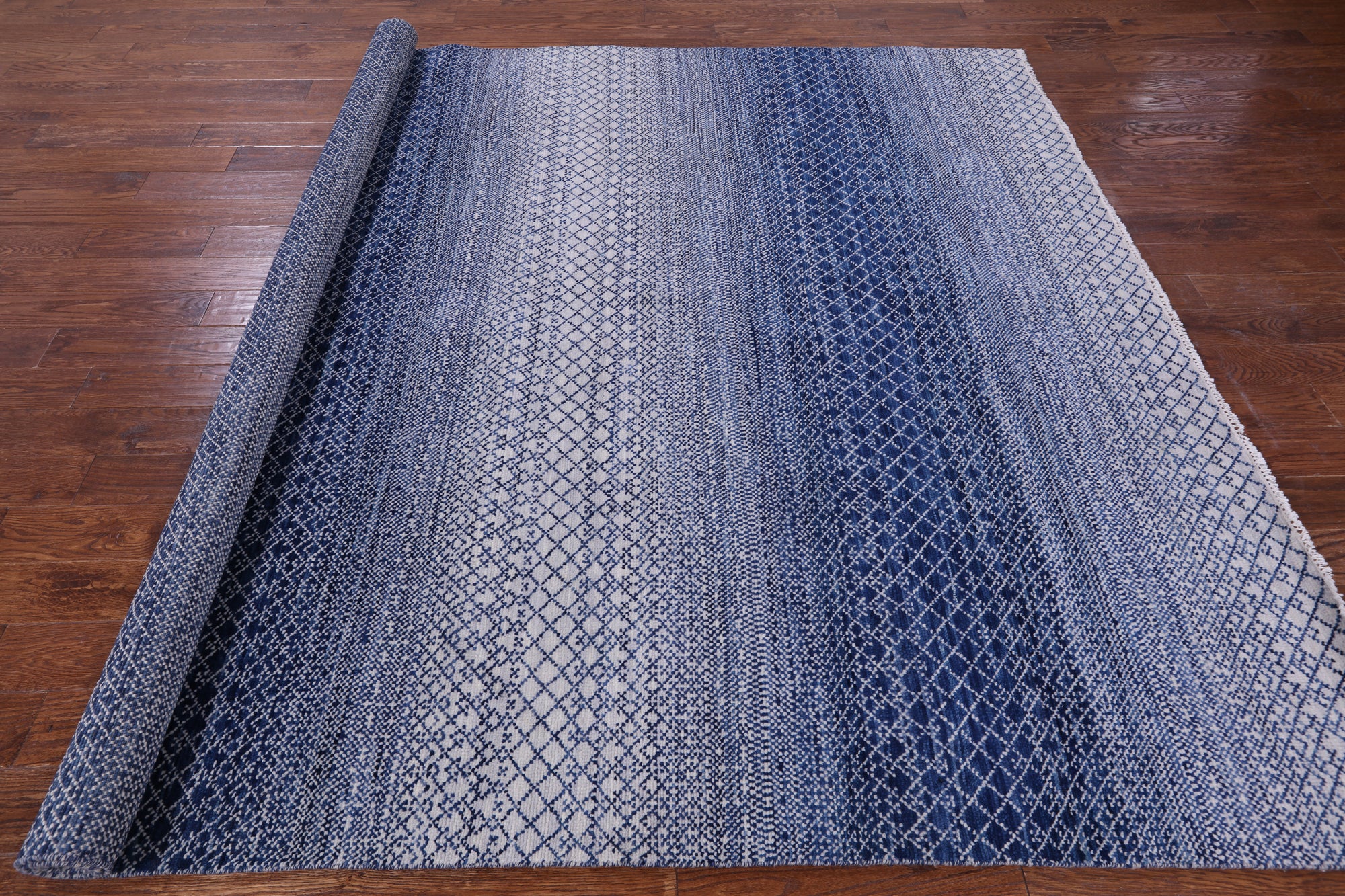Savannah Grass Hand Knotted Wool Rug - 8' 3" X 10' 0" - Golden Nile