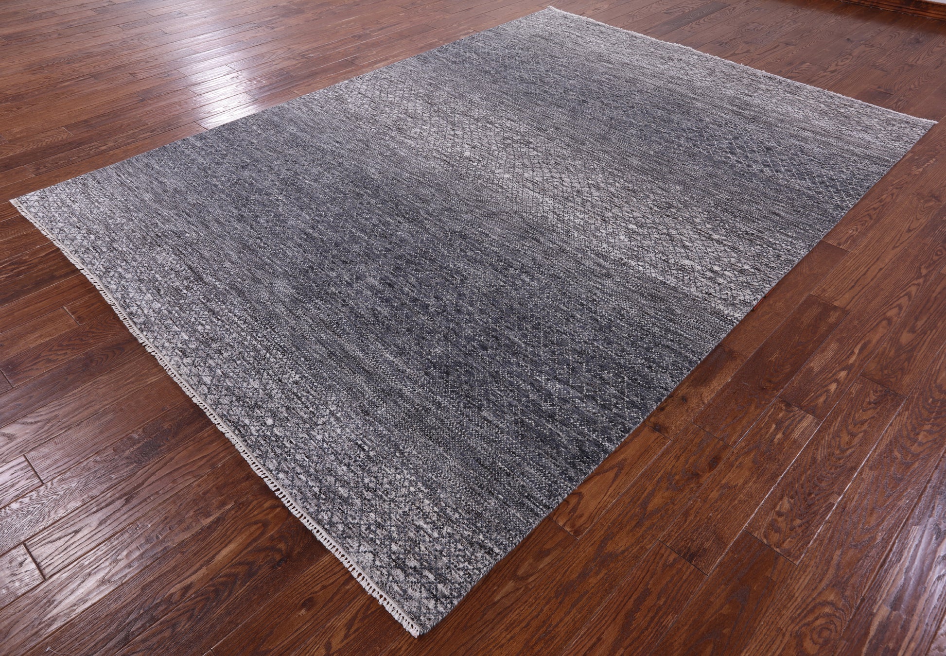 Savannah Grass Hand Knotted Wool Rug - 8' 0" X 9' 11" - Golden Nile