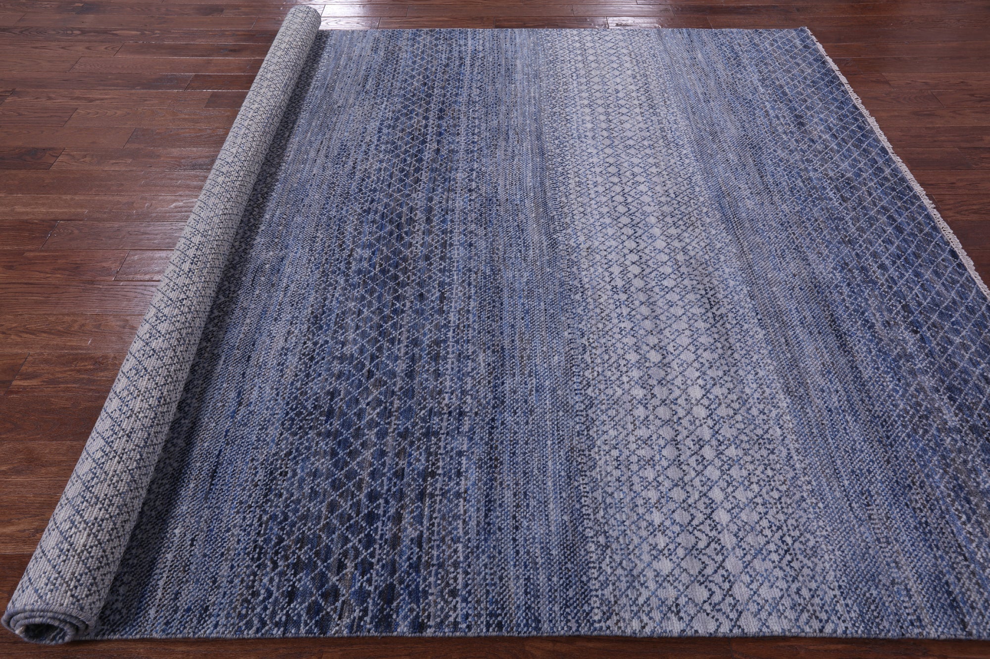 Savannah Grass Hand Knotted Wool Rug - 7' 8" X 10' 7" - Golden Nile