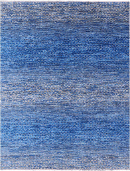 Savannah Grass Hand Knotted Wool Rug - 7' 9" X 10' 3" - Golden Nile