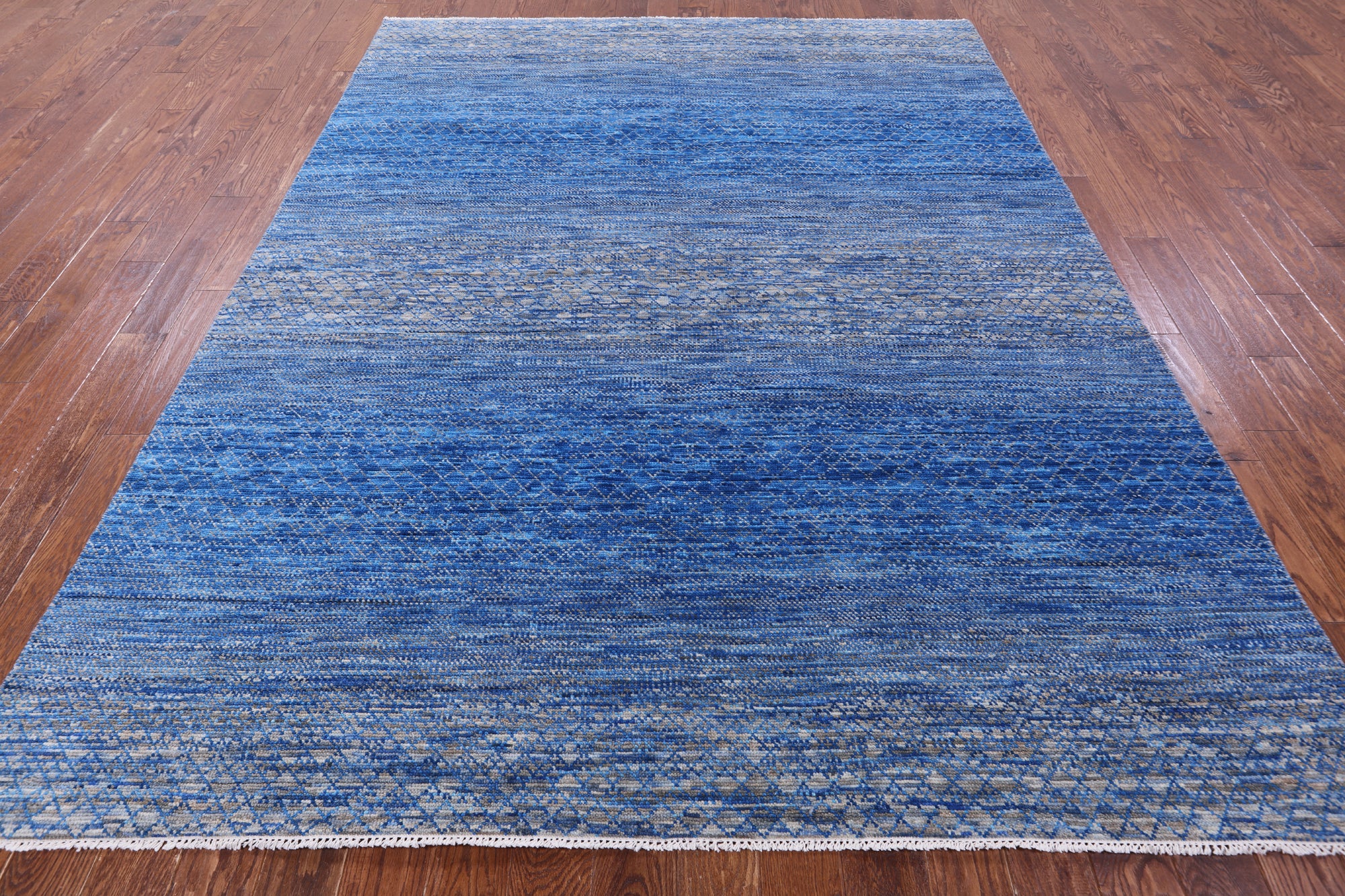 Savannah Grass Hand Knotted Wool Rug - 7' 9" X 10' 3" - Golden Nile