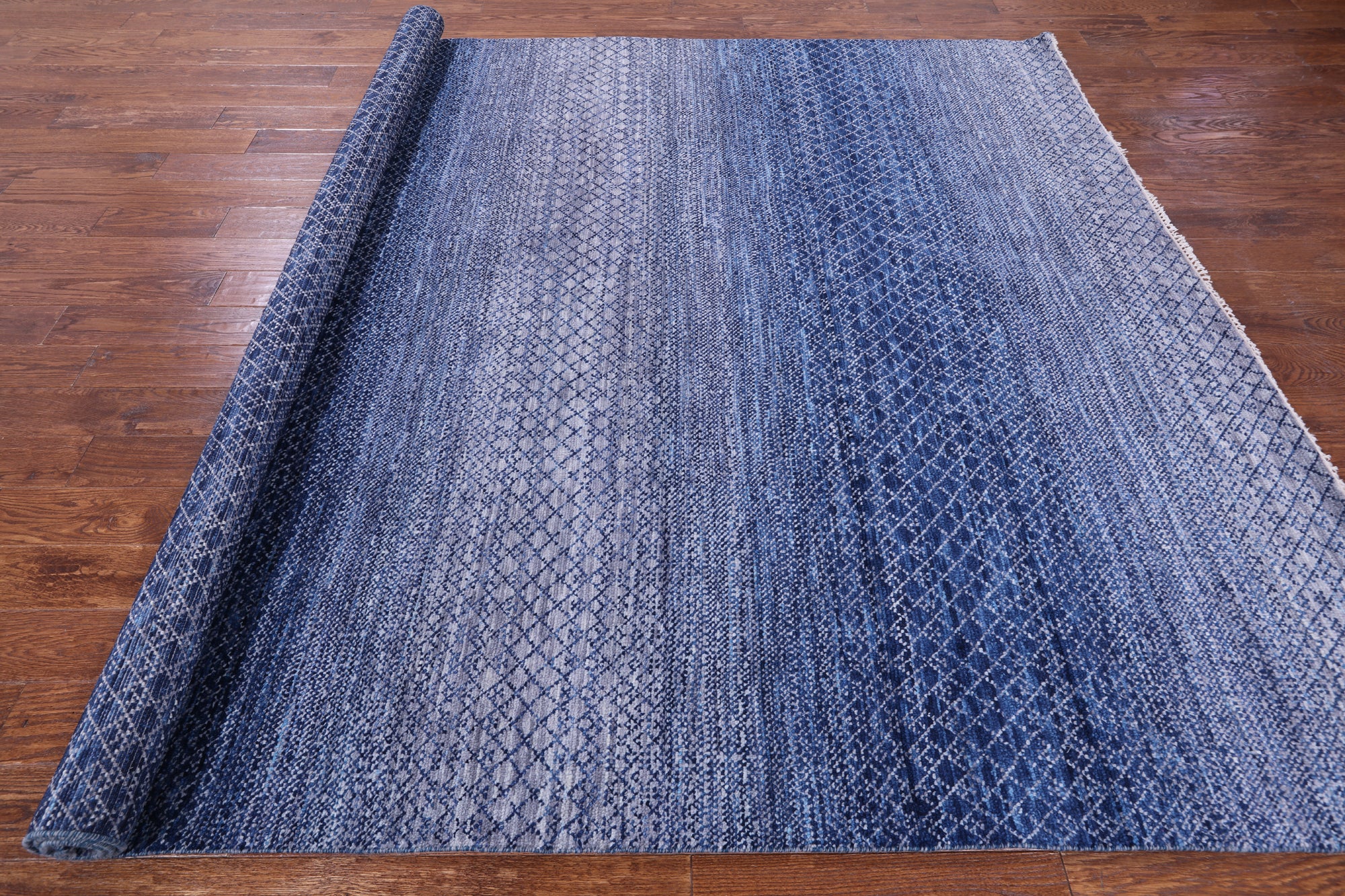 Savannah Grass Hand Knotted Wool Rug - 8' 1" X 10' 0" - Golden Nile