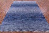 Savannah Grass Hand Knotted Wool Rug - 8' 1" X 10' 0" - Golden Nile