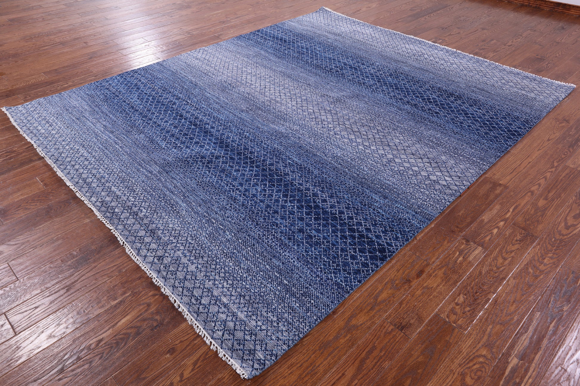 Savannah Grass Hand Knotted Wool Rug - 8' 1" X 10' 0" - Golden Nile