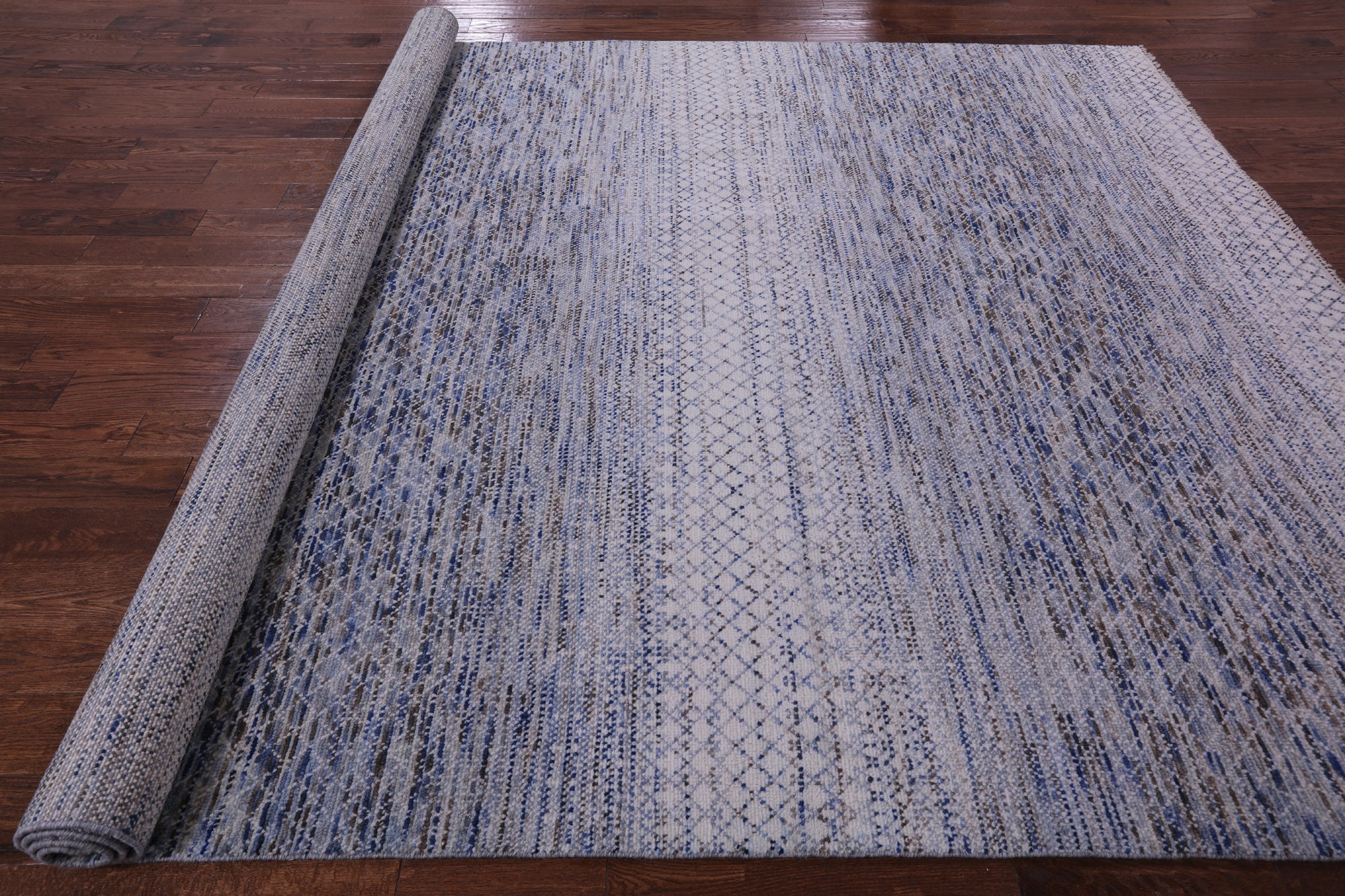 Savannah Grass Hand Knotted Wool Rug - 8' 11" X 12' 0" - Golden Nile