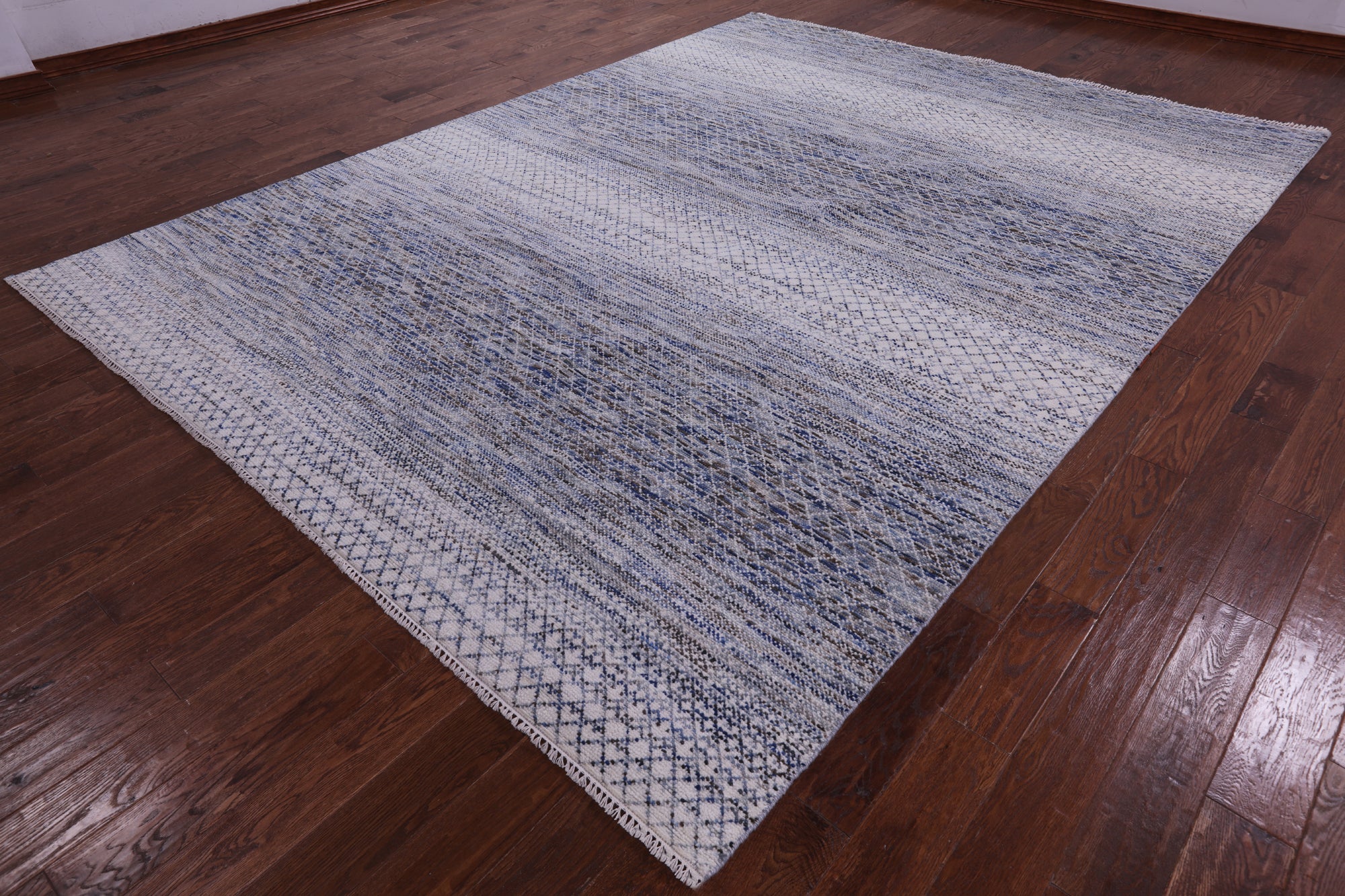 Savannah Grass Hand Knotted Wool Rug - 8' 11" X 12' 0" - Golden Nile