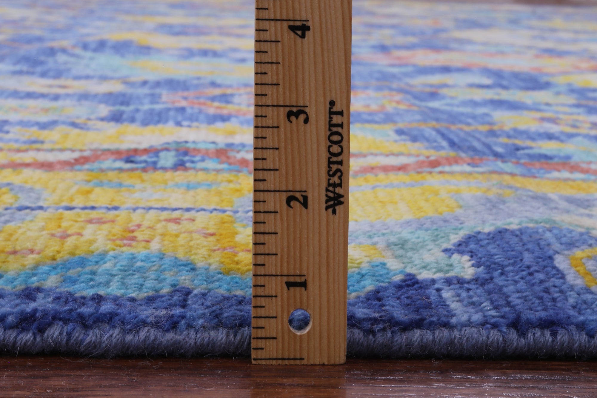Blue Turkish Oushak Handmade Wool Rug - 10' 3" X 14' 1" - Golden Nile