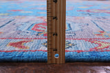 Blue Turkish Oushak Hand Knotted Wool Rug - 9' 1" X 12' 1" - Golden Nile