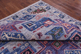 Kazak Hand Knotted Wool Rug - 9' 2" X 12' 3" - Golden Nile