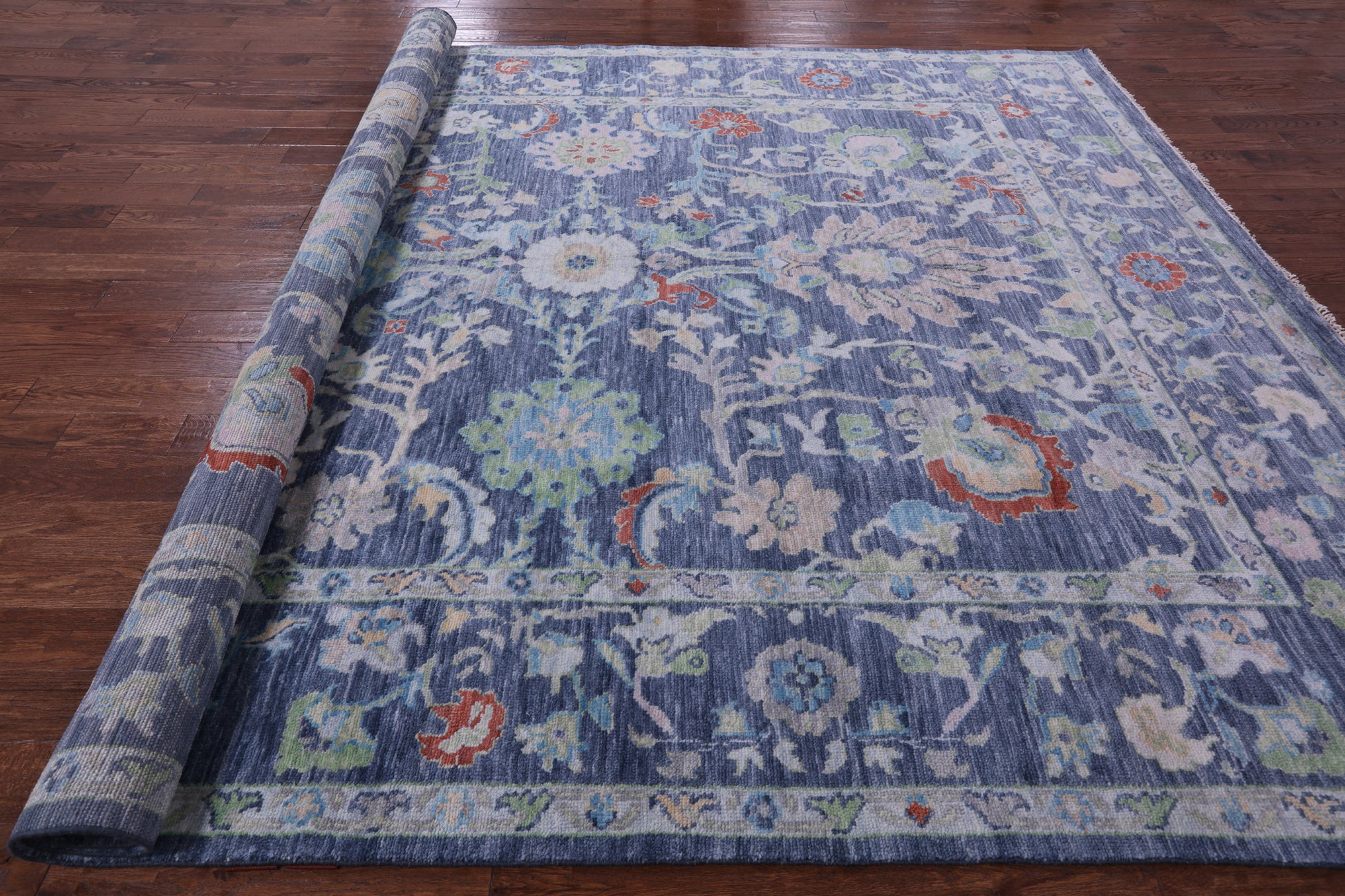 Turkish Oushak Hand Knotted Wool Rug - 10' 0" X 14' 0" - Golden Nile