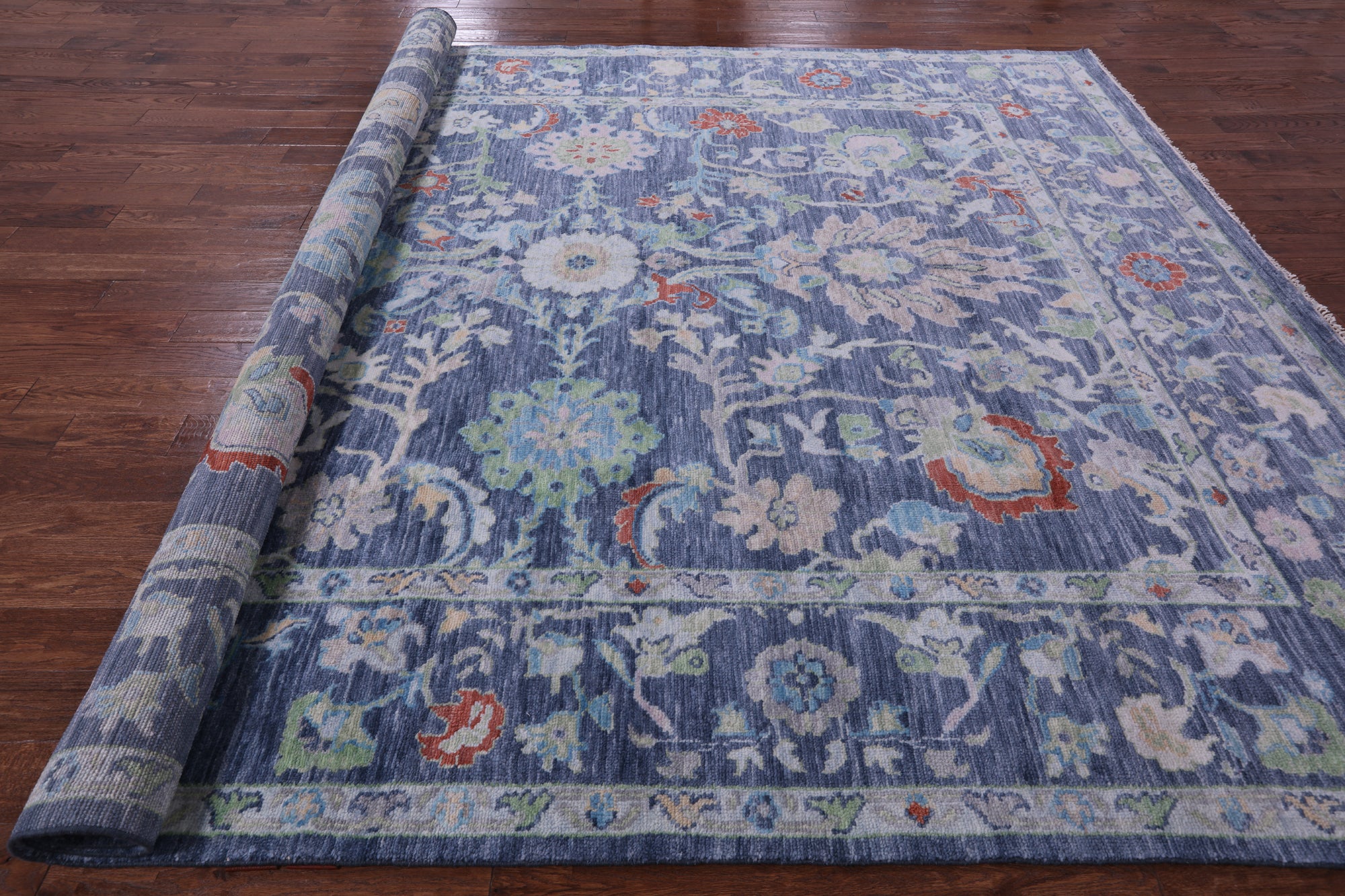Turkish Oushak Hand Knotted Wool Rug - 10' 0" X 14' 0" - Golden Nile