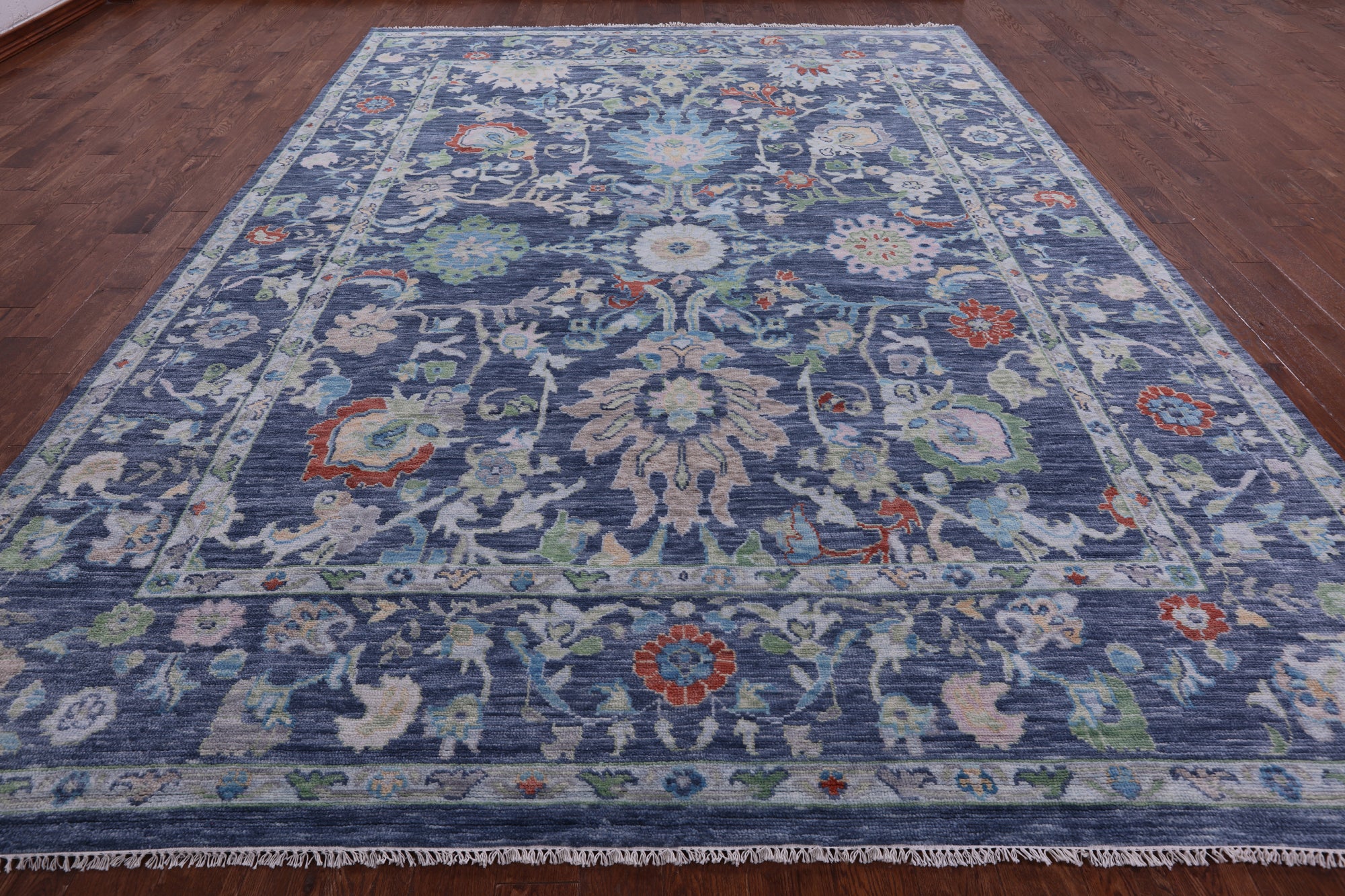Turkish Oushak Hand Knotted Wool Rug - 10' 0" X 14' 0" - Golden Nile