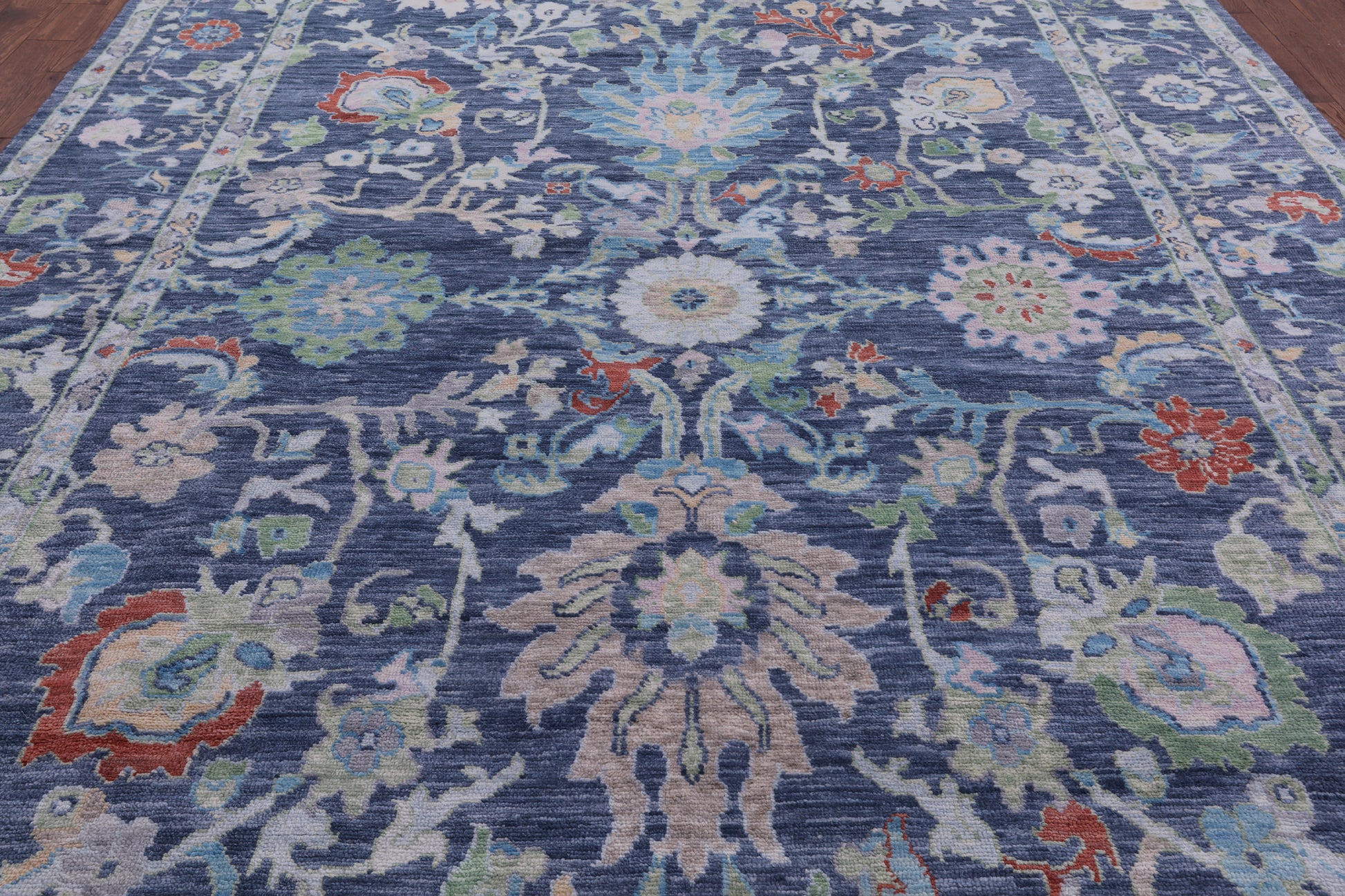 Turkish Oushak Hand Knotted Wool Rug - 10' 0" X 14' 0" - Golden Nile