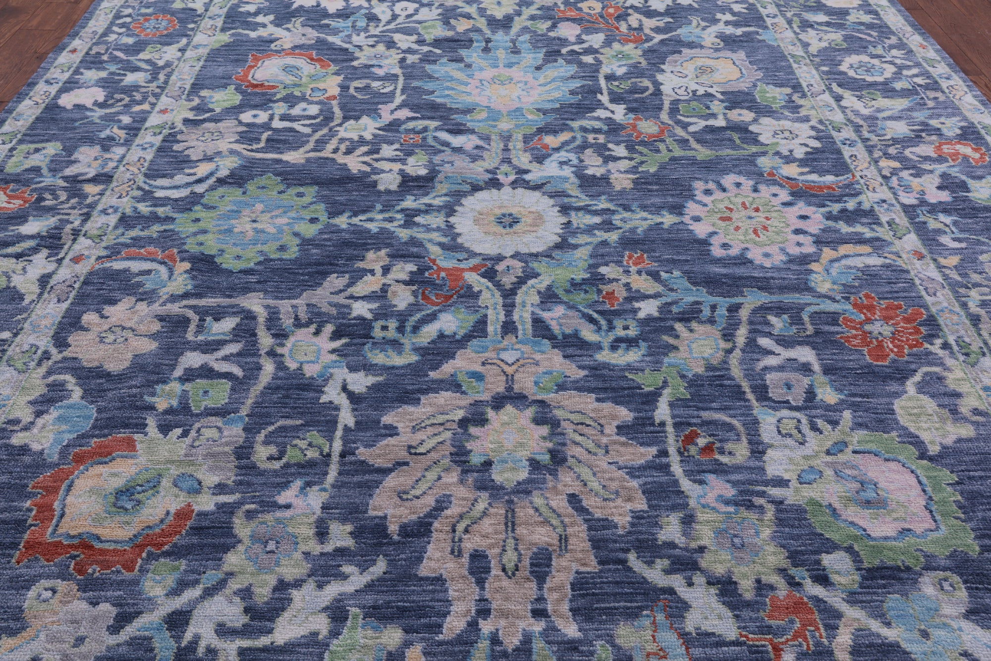 Turkish Oushak Hand Knotted Wool Rug - 10' 0" X 14' 0" - Golden Nile