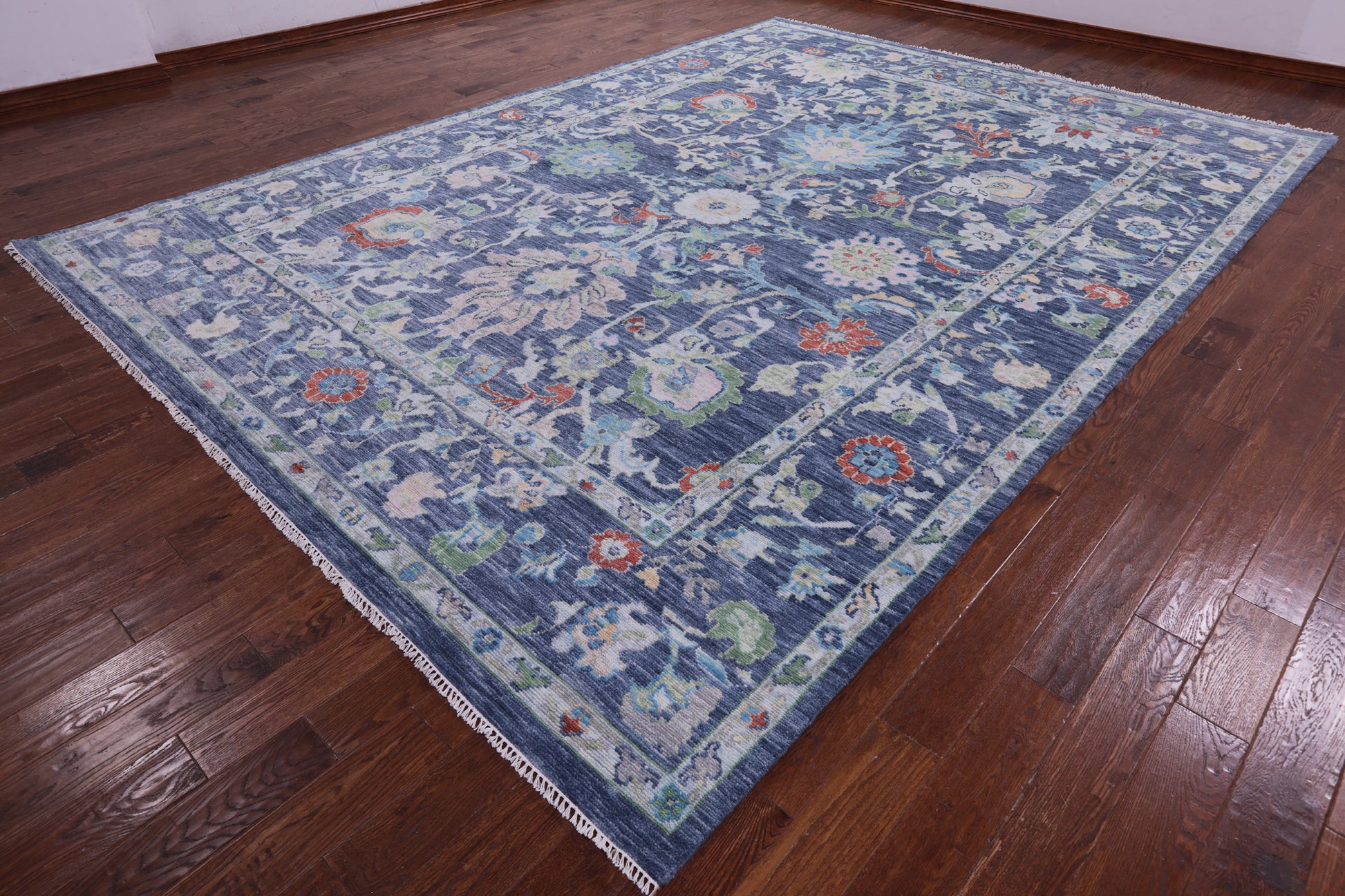Turkish Oushak Hand Knotted Wool Rug - 10' 0" X 14' 0" - Golden Nile
