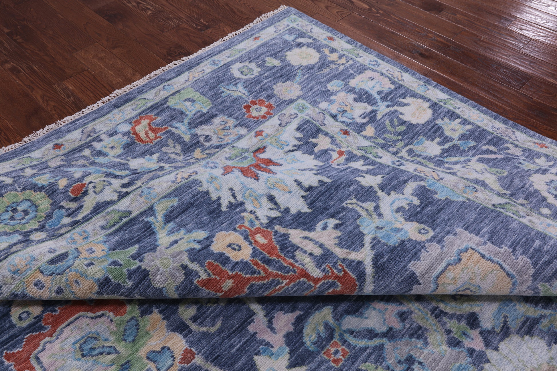 Turkish Oushak Hand Knotted Wool Rug - 10' 0" X 14' 0" - Golden Nile