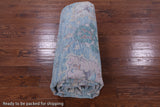 Blue Turkish Oushak Hand Knotted Wool Rug - 10' 3" X 14' 2" - Golden Nile