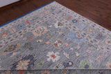 Grey Turkish Oushak Hand Knotted Wool Rug - 12' 1" X 17' 11" - Golden Nile