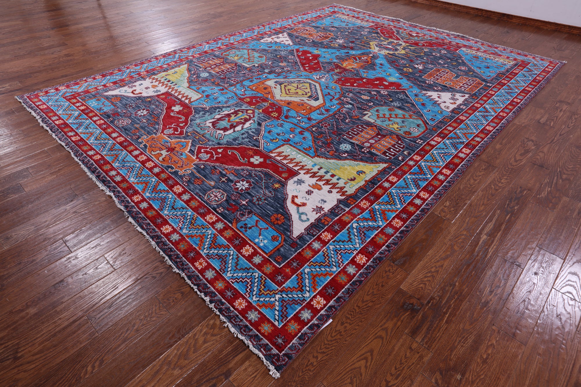 Grey Turkish Oushak Hand Knotted Wool Rug - 10' 2" X 13' 10" - Golden Nile