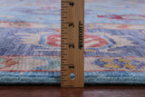 Blue Turkish Oushak Handmade Wool Rug - 10' 1" X 13' 9" - Golden Nile
