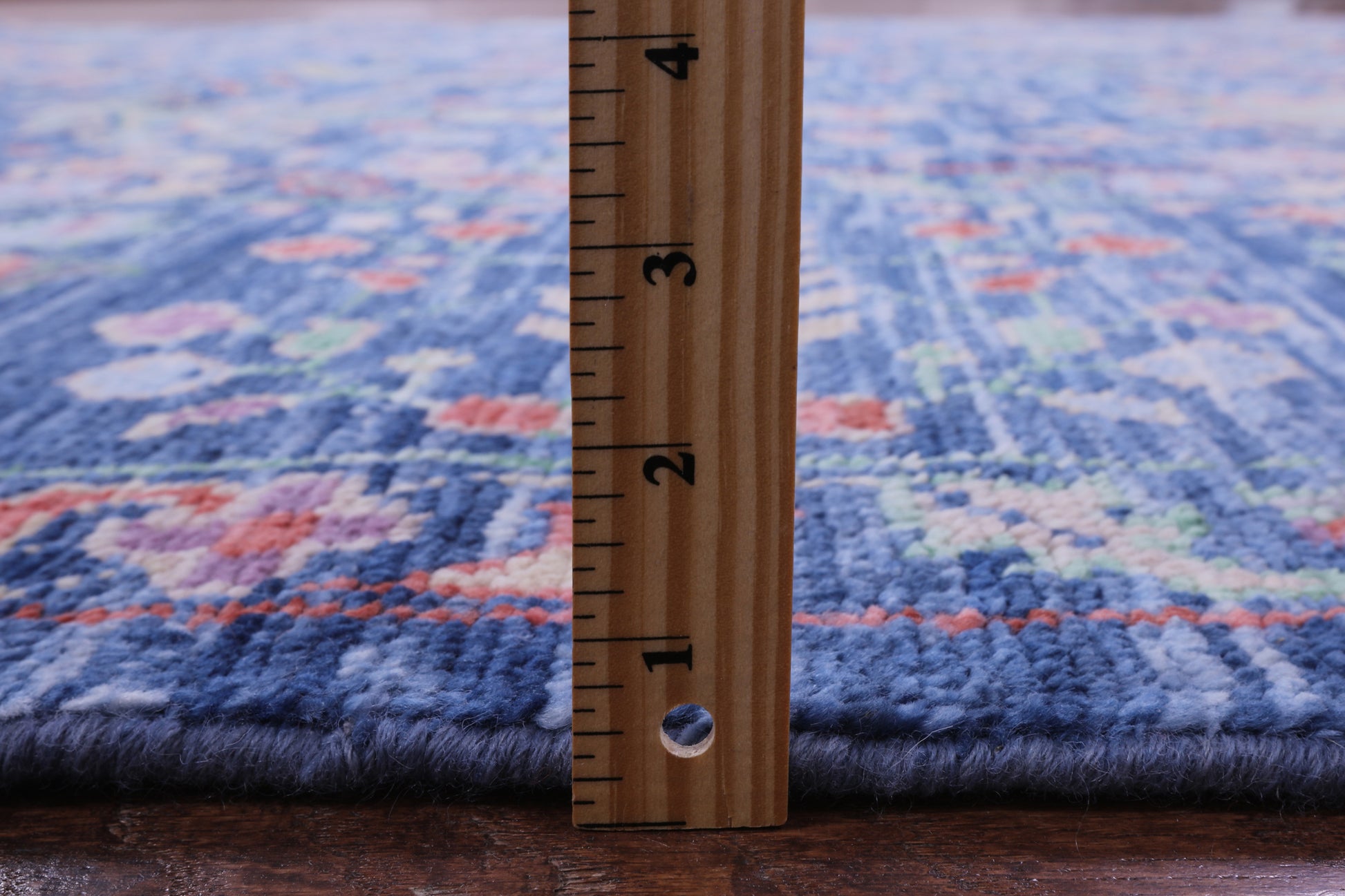 Blue Turkish Oushak Hand Knotted Wool Rug - 9' 0" X 11' 11" - Golden Nile