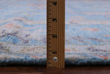Blue Turkish Oushak Hand Knotted Wool Rug - 10' 1" X 13' 11" - Golden Nile