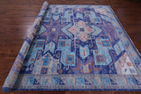 Kazak Hand Knotted Wool Rug - 9' 2" X 12' 1" - Golden Nile