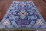 Kazak Hand Knotted Wool Rug - 9' 2" X 12' 1" - Golden Nile