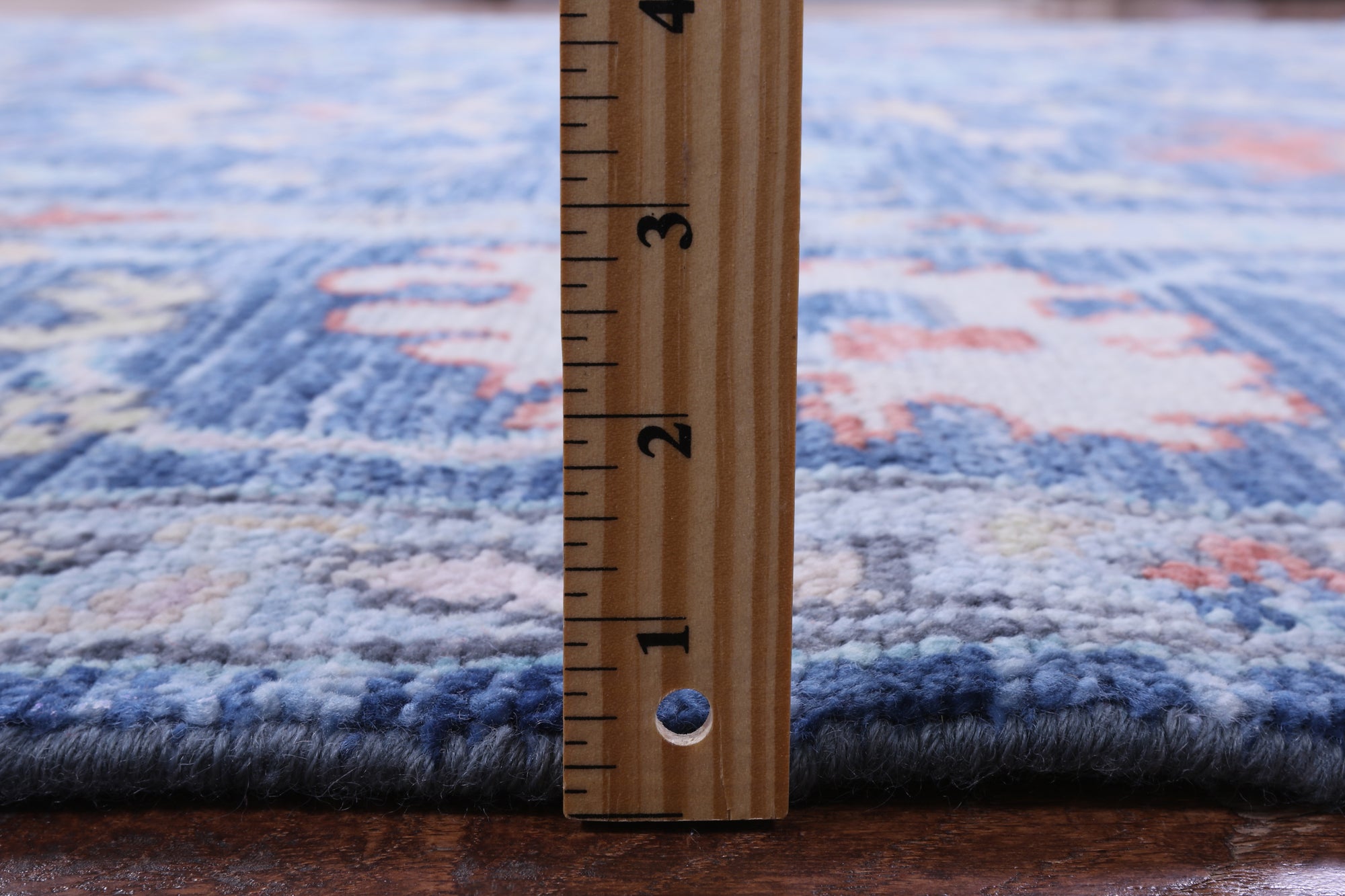 Blue Turkish Oushak Handmade Wool Rug - 9' 2" X 12' 0" - Golden Nile