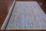 Grey Turkish Oushak Hand Knotted Wool Rug - 9' 1" X 12' 2" - Golden Nile