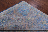 Grey Turkish Oushak Hand Knotted Wool Rug - 9' 1" X 12' 2" - Golden Nile