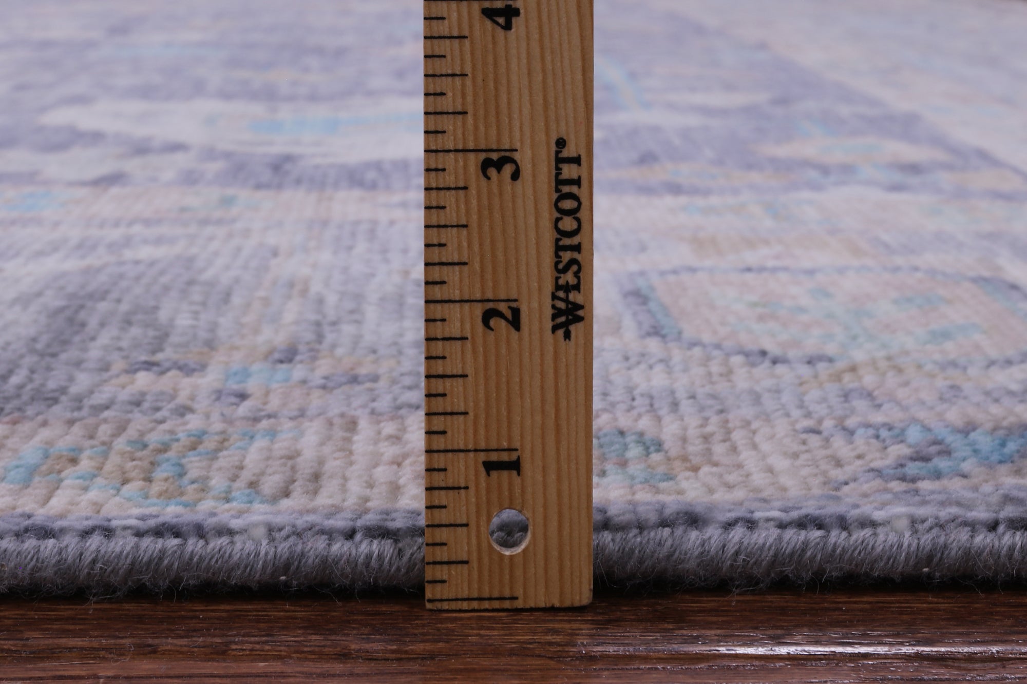 Grey Square Turkish Oushak Hand Knotted Wool Rug - 8' 11" X 9' 1" - Golden Nile