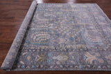 Grey Turkish Oushak Hand Knotted Wool Rug - 7' 11" X 10' 8" - Golden Nile