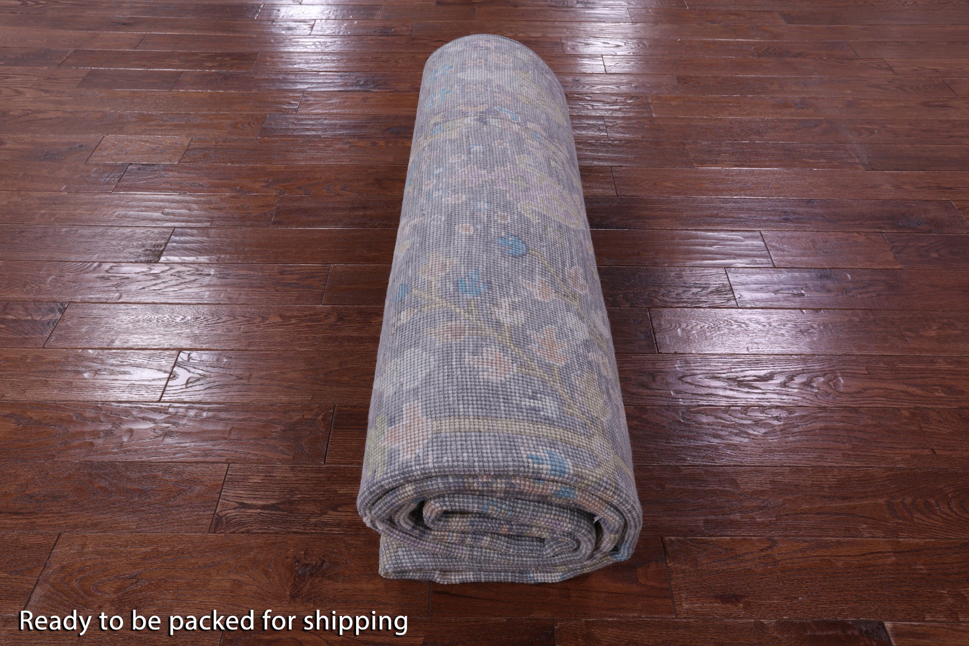 Grey Turkish Oushak Hand Knotted Wool Rug - 7' 11" X 10' 8" - Golden Nile