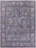 Grey Turkish Oushak Hand Knotted Wool Rug - 7' 11" X 10' 8" - Golden Nile