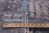 Grey Turkish Oushak Hand Knotted Wool Rug - 7' 11" X 10' 8" - Golden Nile