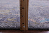 Grey Turkish Oushak Hand Knotted Wool Rug - 7' 11" X 10' 8" - Golden Nile